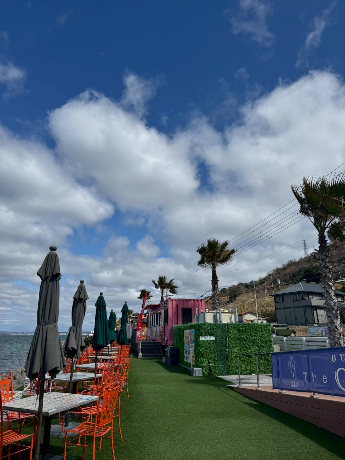 淡路シェフガーデンの海辺テラス