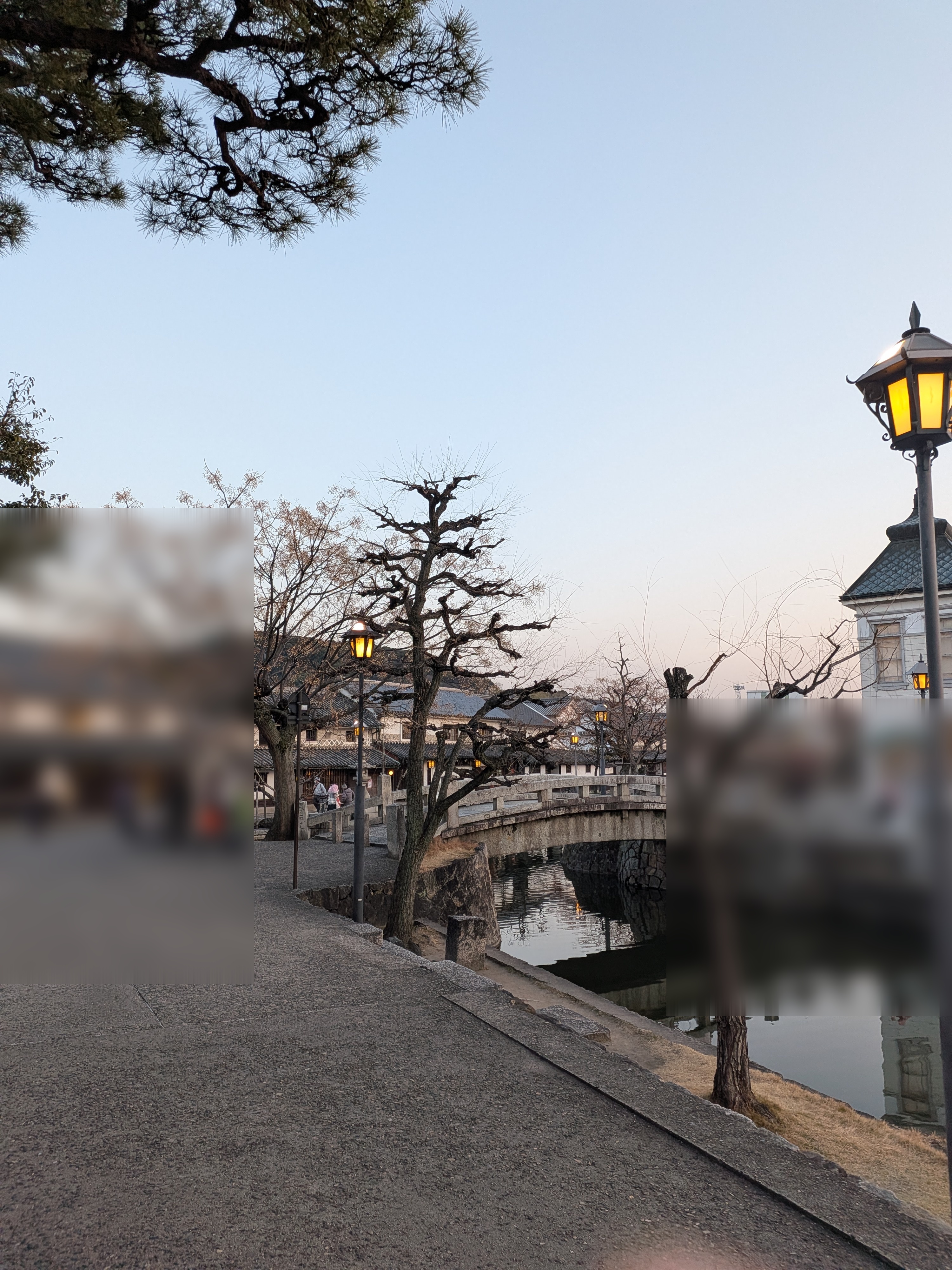 仓敷美观地区的黄昏