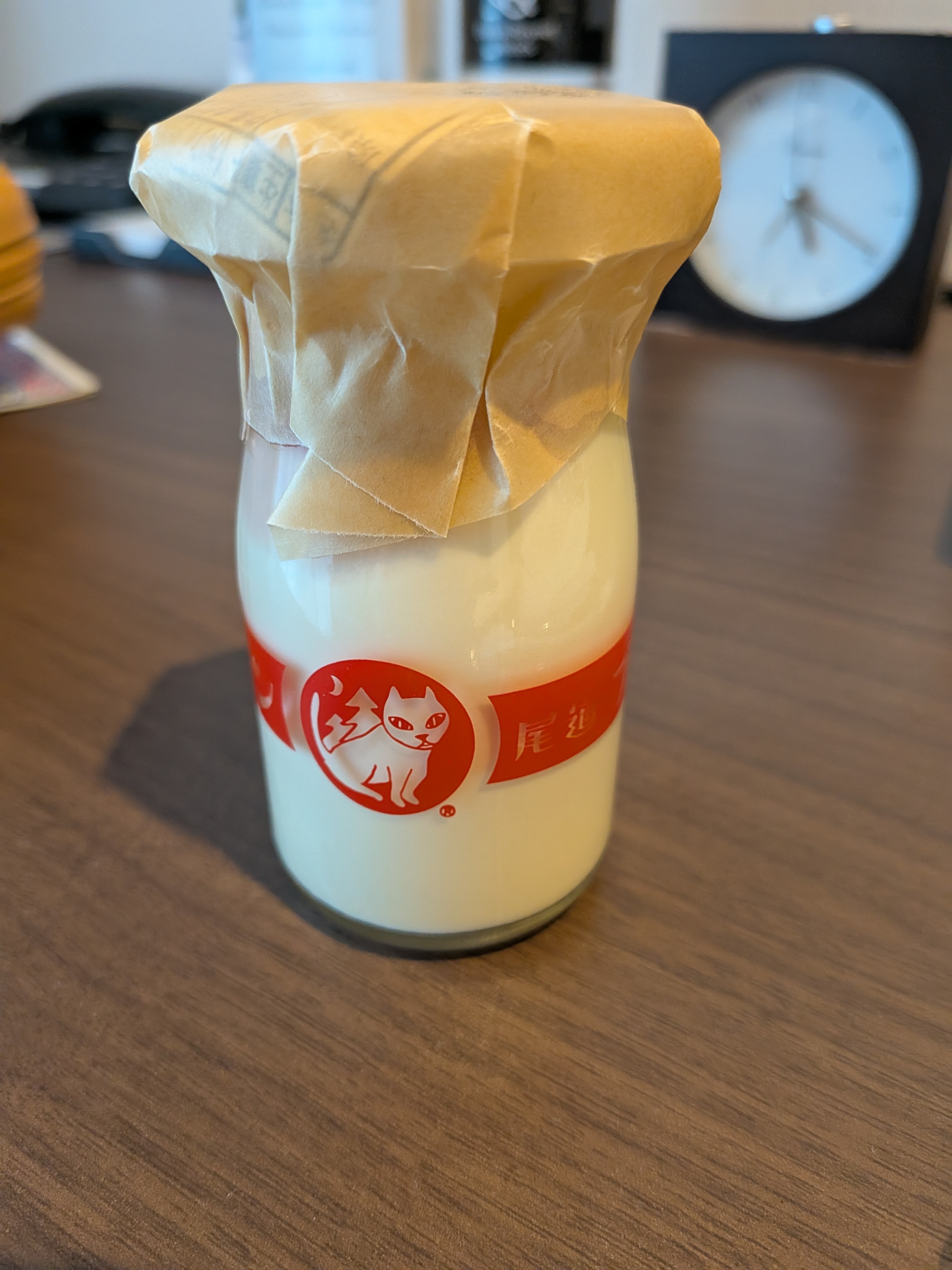 尾道猫咪布丁（猫标签瓶装牛奶布丁）