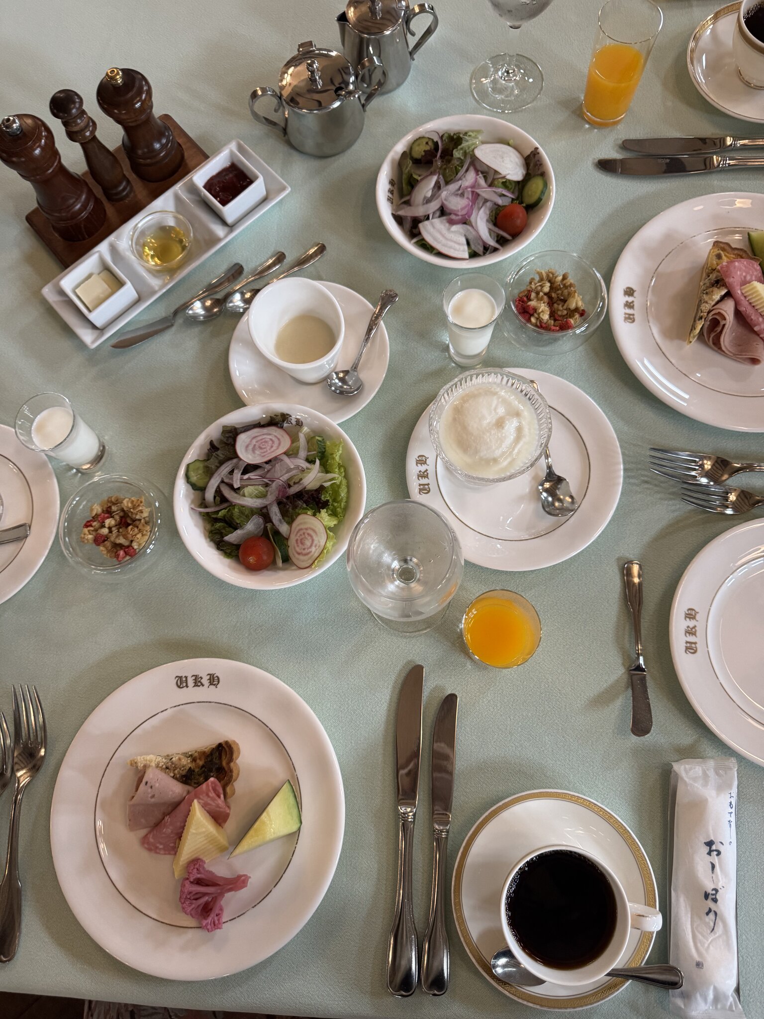 Breakfast table