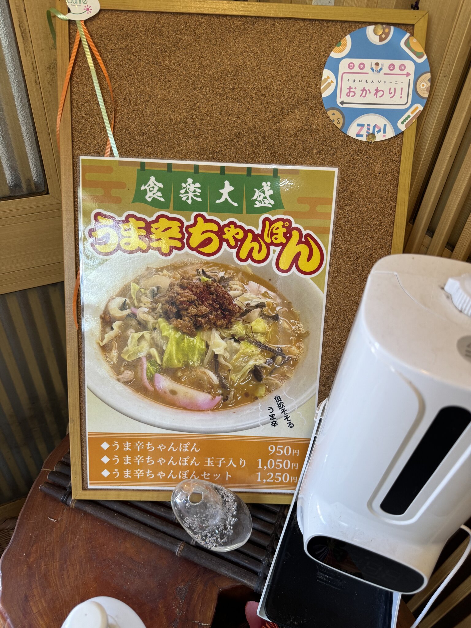 Menu prices